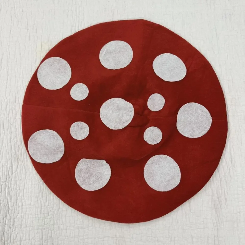 Adult Mushroom Hat Red White Halloween Accessory Comfy Camper